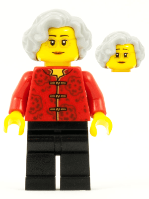 LEGO Grandmother Chinese New Year's Eve Dinner (hol141) City Minifigure