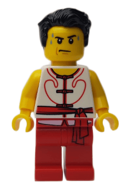 LEGO Dragon Boat Race Team Red/White Member 1 (hol147) City Minifigure