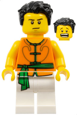 LEGO Dragon Boat Race Team Green/Orange Member 3 (hol155) minifigure
