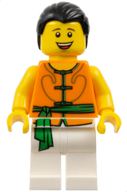 LEGO Dragon Boat Race Team Green/Orange Member 4 (hol156) minifigure
