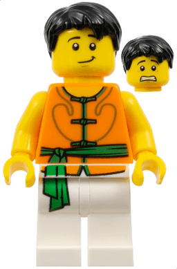 LEGO Dragon Boat Race Team Green/Orange Member 5 (hol157) minifigure