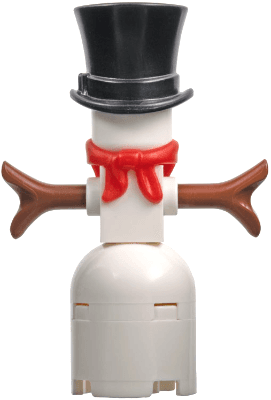 LEGO Snowman with 2 x 2 Round Brick as Legs (hol160) City Minifigure