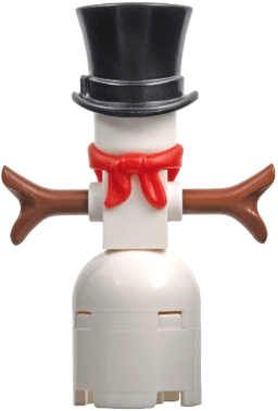 LEGO Snowman with 2 x 2 Round Brick as Legs (hol160) minifigure