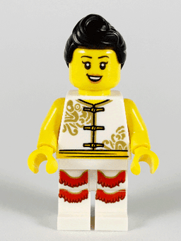 LEGO Woman Lion Dance White Shirt (hol177) minifigure