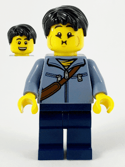 LEGO Man Black Hair (hol226) minifigure
