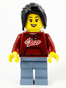 LEGO Woman Dark Red '2021' Shirt (hol229) minifigure
