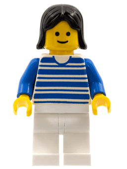 LEGO Horizontal Lines Blue (hor009) minifigure