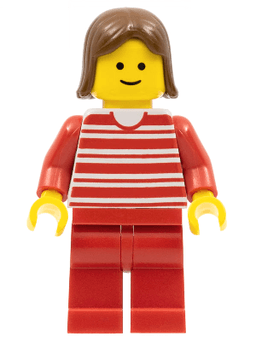 LEGO Horizontal Lines Red (hor015) minifigure