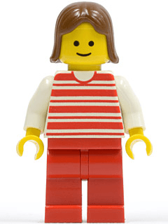 LEGO Horizontal Lines Red (hor021) minifigure
