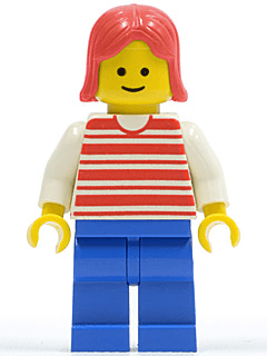 LEGO Horizontal Lines Red (hor027) minifigure
