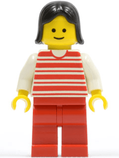 LEGO Horizontal Lines Red (hor029) minifigure