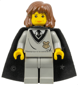 Hermione Granger - Hogwarts Torso, Light Gray Legs, Black Cape with Stars