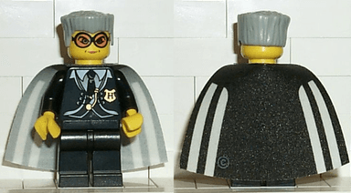 Madam Rolanda Hooch - Black Outfit, Yellow Head, Cape with White Stripes