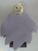 Lord Voldemort - Glow In Dark Trans Head, Dark Bluish Gray Dementor Style Cape