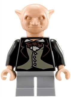 Goblin - Black Jacket, Light Bluish Gray Legs