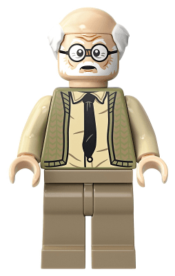 Ernie Prang - Olive Green Vest Knit, Half Bald, Dark Tan Legs
