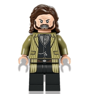 Sirius Black - Dark Brown Hair, Olive Green Jacket