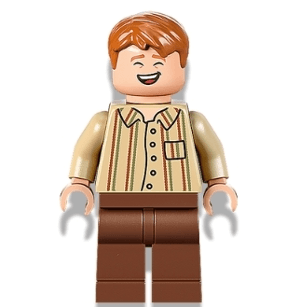 George Weasley - Tan Striped Shirt