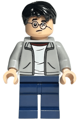 Harry Potter - Light Bluish Gray Jacket, Broken Glasses