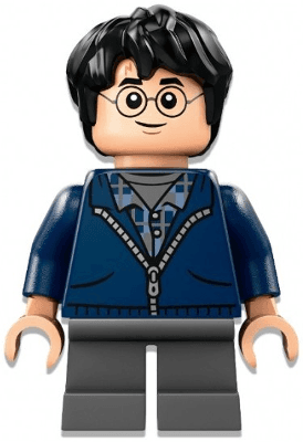 Harry Potter - Dark Blue Hoodie, Dark Bluish Gray Short Legs