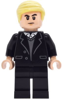 Draco Malfoy - Black Suit, Dark Bluish Gray Sweater