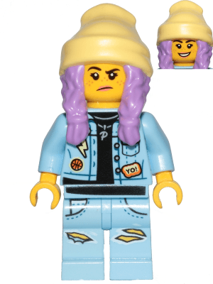 Parker L. Jackson - Denim Jacket with Beanie (Smile / Grumpy)