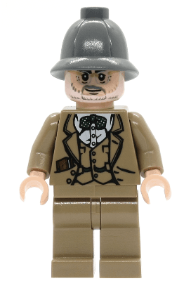 Professor Henry Jones Sr. - Dark Bluish Gray Pith Helmet, Diary in Pocket