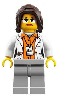 LEGO Research Scientist Female White Lab Coat (idea011) minifigure