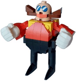 LEGO Dr. Eggman (Doctor Ivo Robotnik) without Stickers (idea164) minifigure