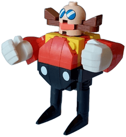 LEGO Dr. Eggman (Doctor Ivo Robotnik) with Stickers (idea164s) minifigure