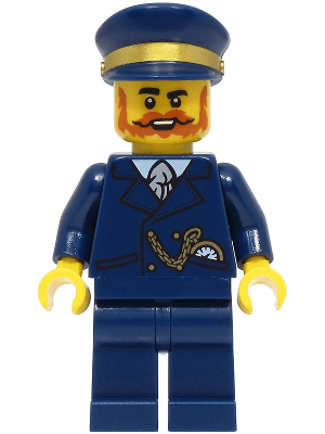 Railway Station Manager - Dark Blue Suit and Cap