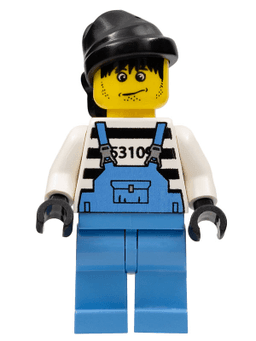 LEGO Xtreme Stunts Brickster Henchman with Medium Blue Overalls #2 (ixs007) minifigure
