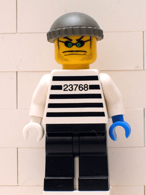 LEGO Xtreme Stunts Brickster with Dark Gray Knit Cap (ixs008) LEGO Minifigure