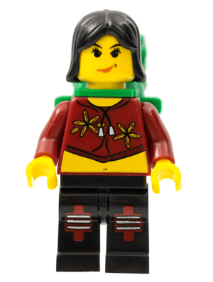 LEGO Xtreme Stunts Sky Lane Black Female Hair (ixs012) LEGO Minifigure