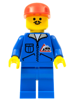 Bulldozer Logo - Blue Legs, Red Cap