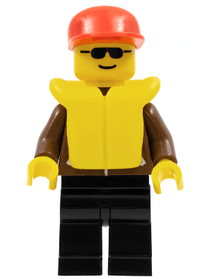 LEGO Jacket Brown (jbr013) Town / City Minifigure
