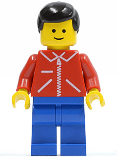 LEGO Jacket Red with Zipper (jred001) Town / City Minifigure
