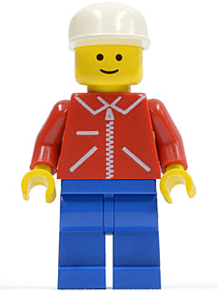LEGO Jacket Red with Zipper (jred003) Town / City Minifigure