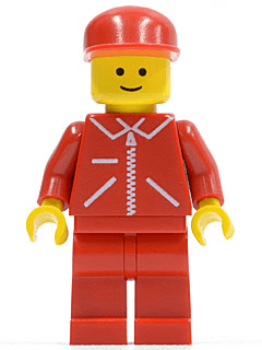LEGO Jacket Red with Zipper (jred008) Town / City Minifigure