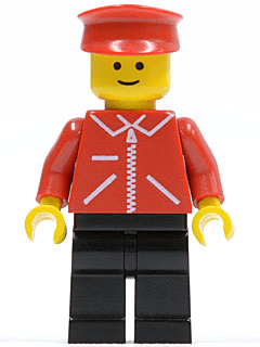 LEGO Jacket Red with Zipper (jred014) Town / City Minifigure