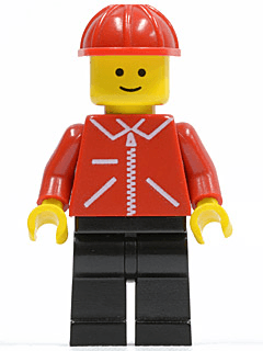 LEGO Jacket Red with Zipper (jred016) minifigure