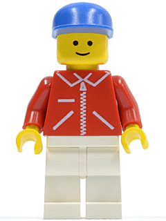 LEGO Jacket Red with Zipper (jred022) minifigure