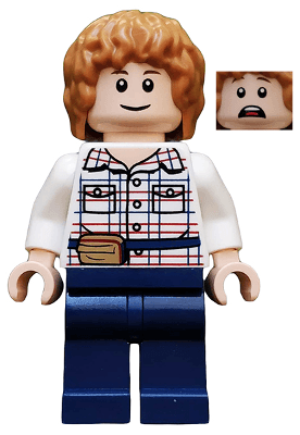 Gray Mitchell - White Shirt, Dark Blue Legs