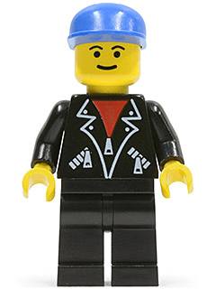 LEGO Leather Jacket with Zippers (lea004) Town / City Minifigure