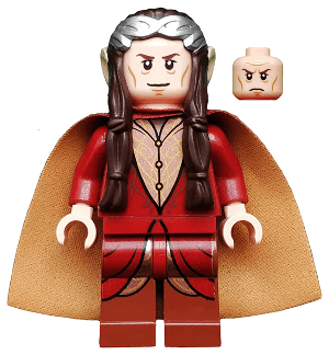 Elrond - Silver Crown, Dark Red Clothing