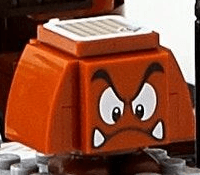 LEGO Goomba (Dark Bluish Gray Interior Pieces) (mar0035) minifigure