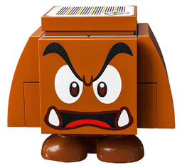 LEGO Goomba (Dark Bluish Gray Interior Pieces) (mar0115) minifigure
