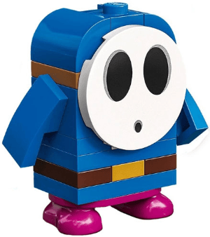 LEGO Blue Shy Guy Super Mario Series 5 (Character Only) (mar0131) Super Mario Minifigure