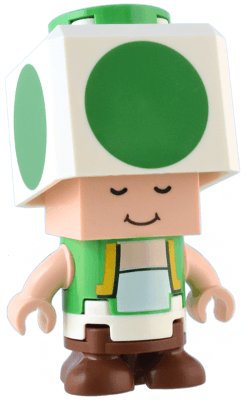 LEGO Green Toad Super Mario Series 6 (Character Only) (mar0152) Super Mario Minifigure