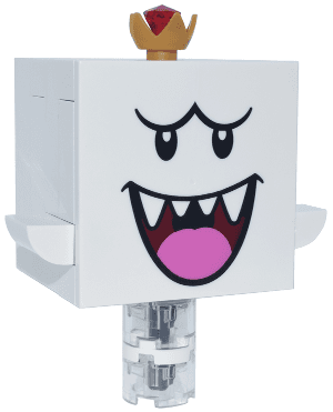 King Boo - Dark Pink Tongue, White Scanner Tile Modified, Tall Base